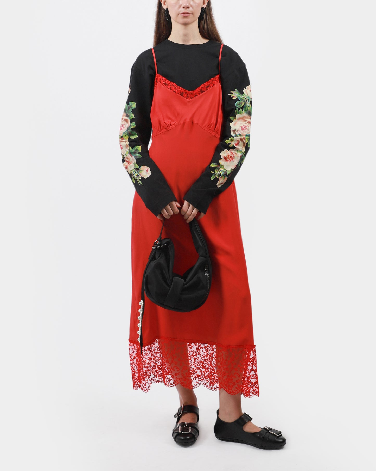Lace Trim Slip Dress