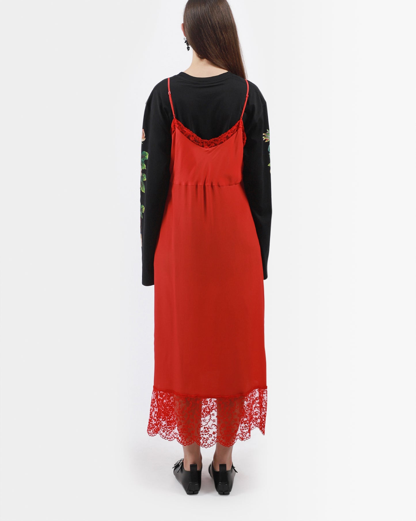 Lace Trim Slip Dress