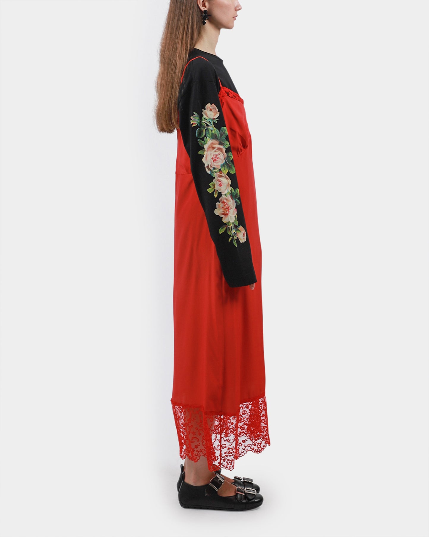 Lace Trim Slip Dress