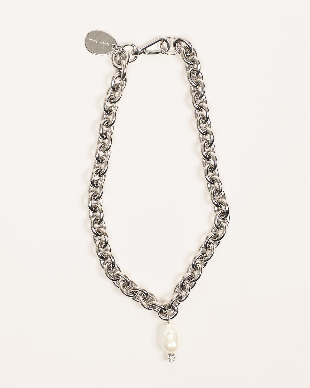 Pearl & Crystal Pendant Necklace