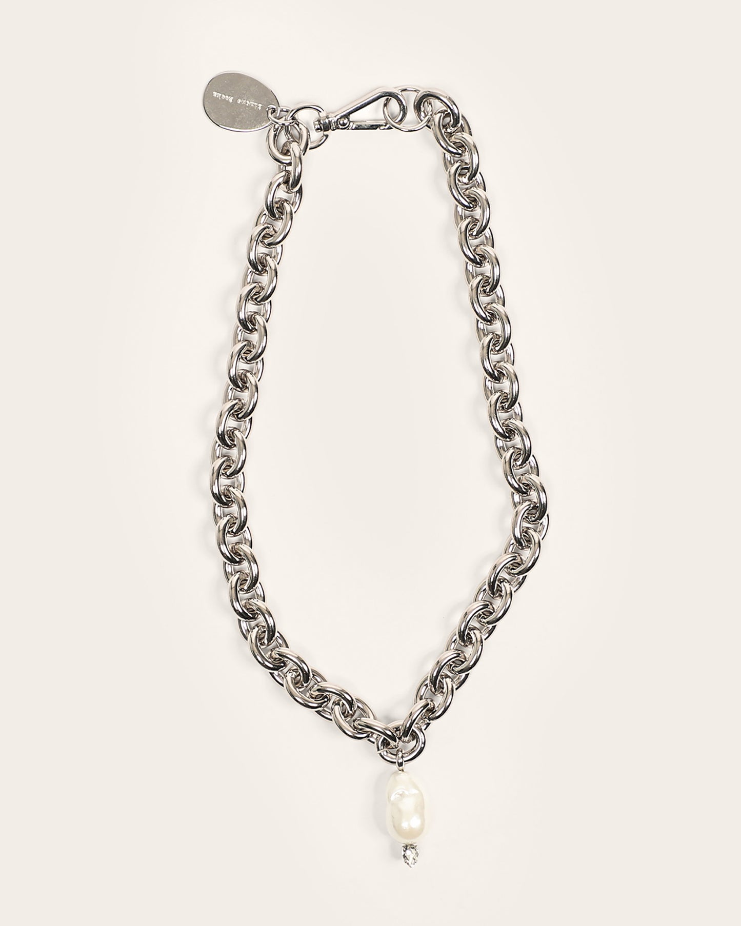 Pearl & Crystal Pendant Necklace