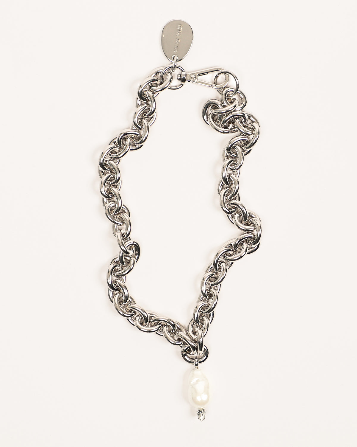 Pearl & Crystal Pendant Necklace