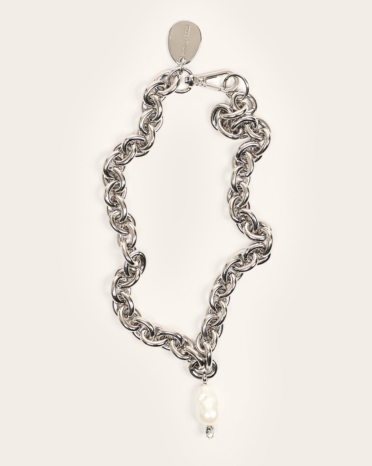 Pearl & Crystal Pendant Necklace
