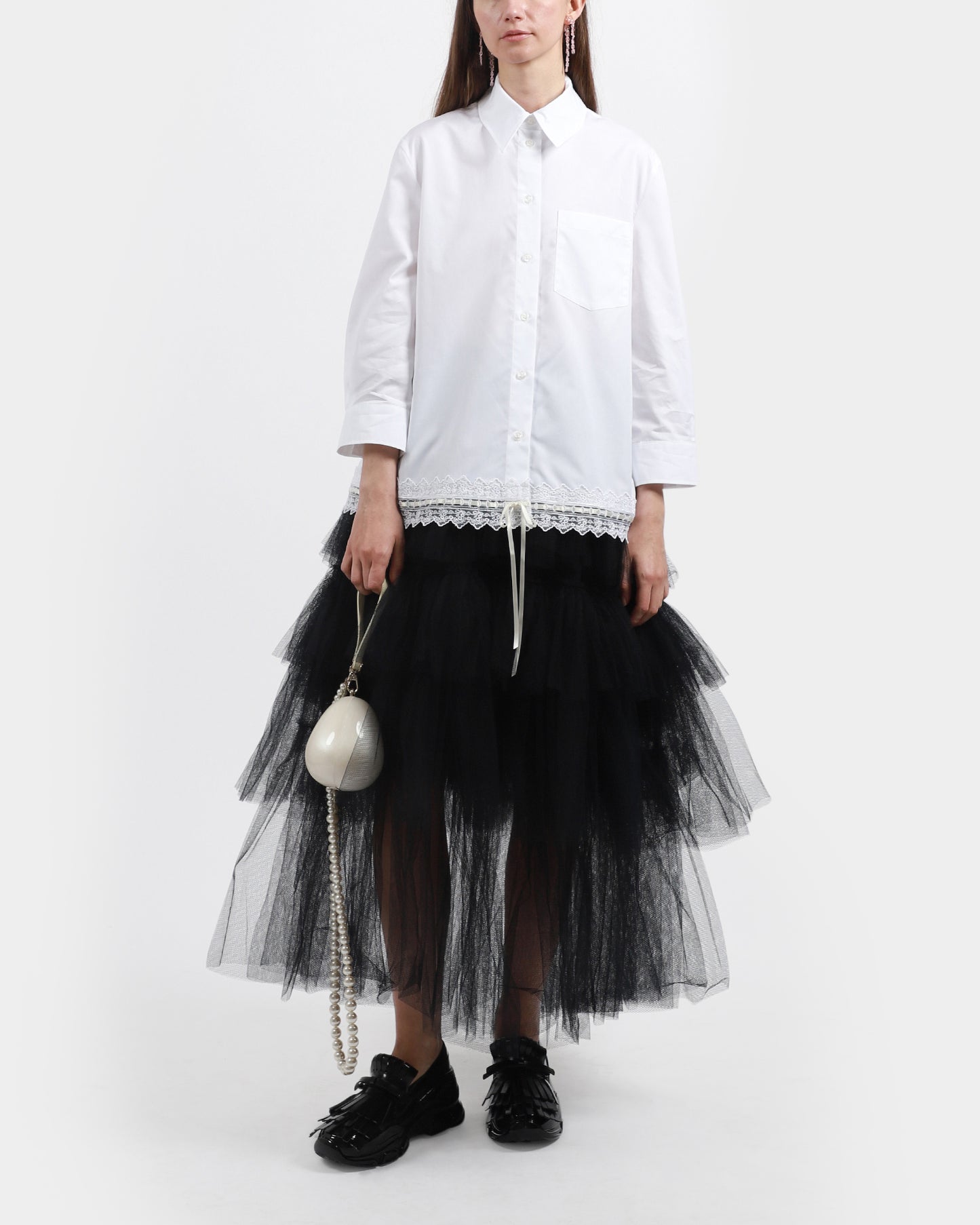 Ribbon Trim Shirt