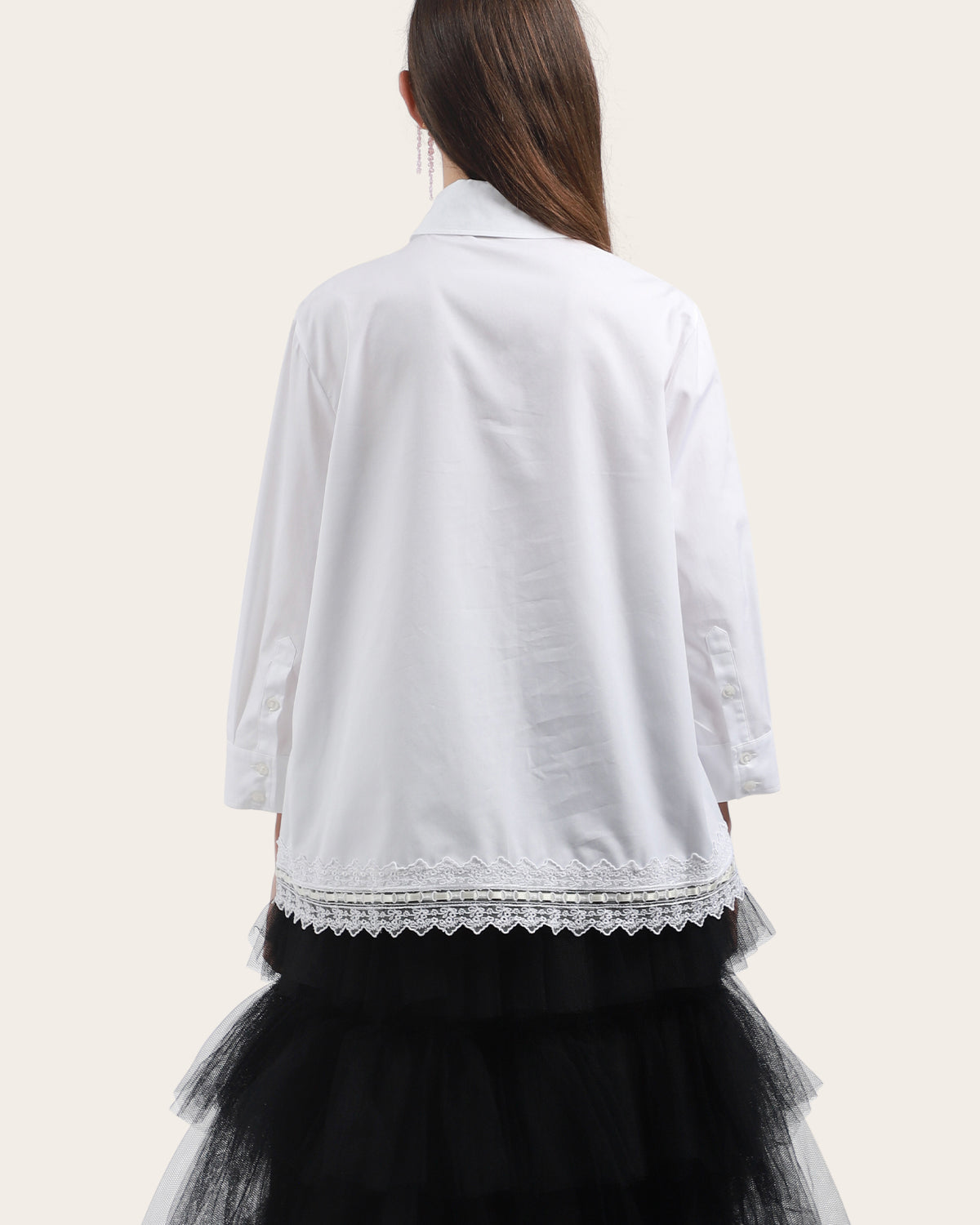 Ribbon Trim Shirt
