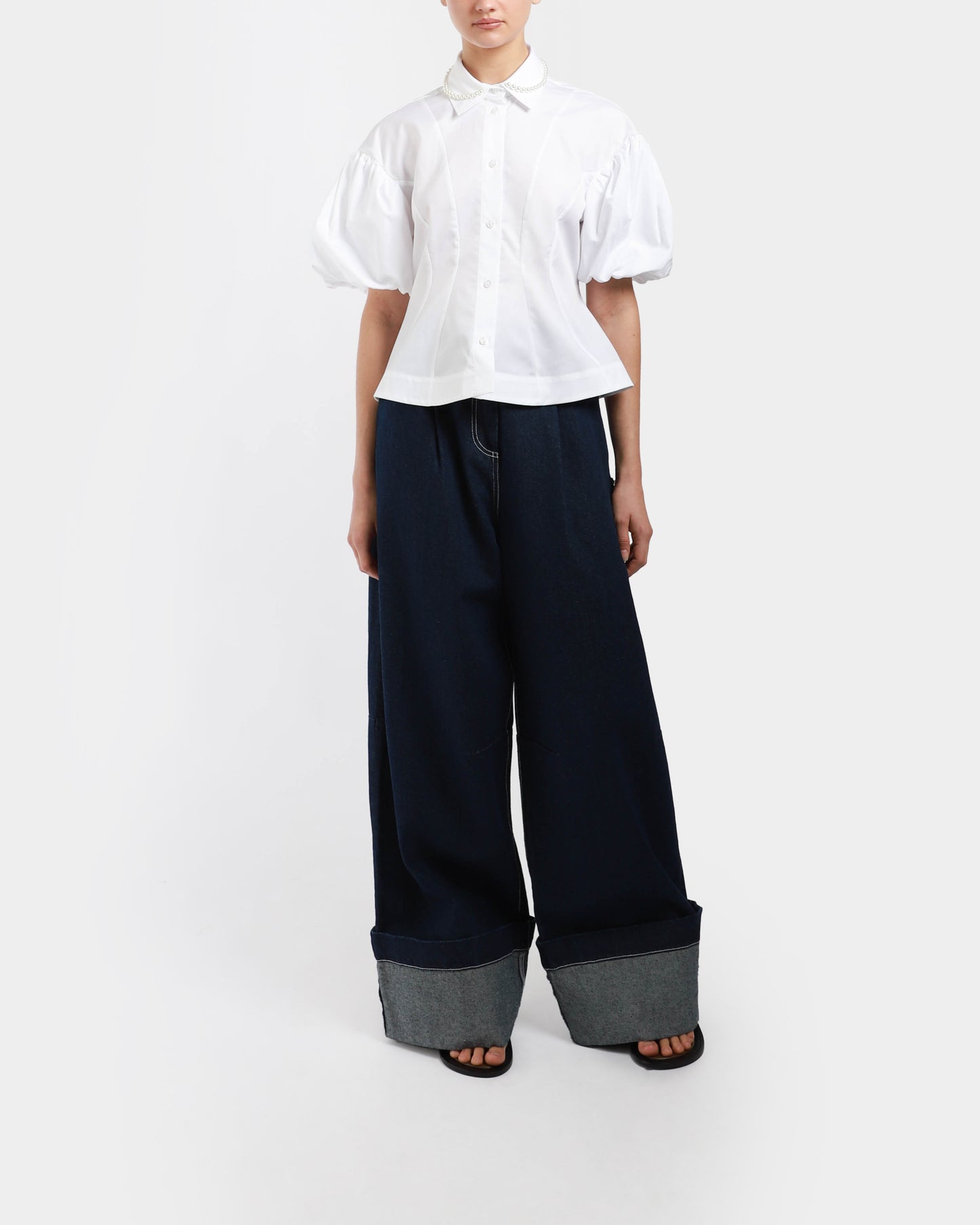 Cropped Ruffle Shirt
