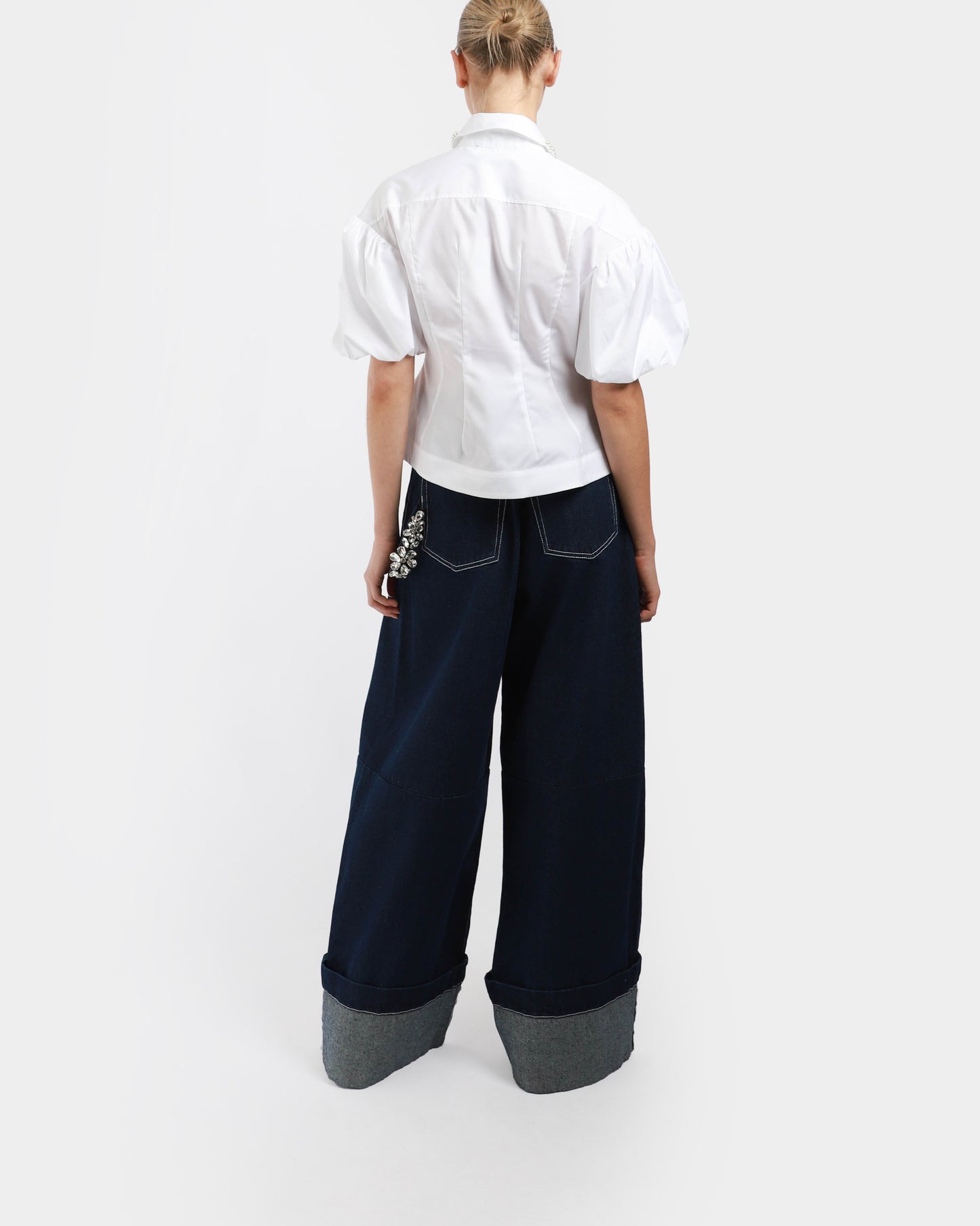 Cropped Ruffle Shirt