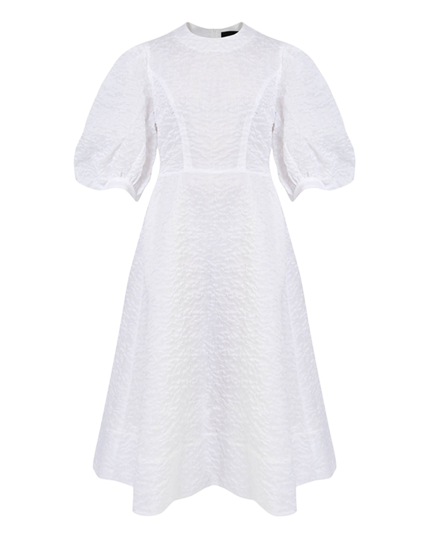 Puff Sleeve Fitted Dress
