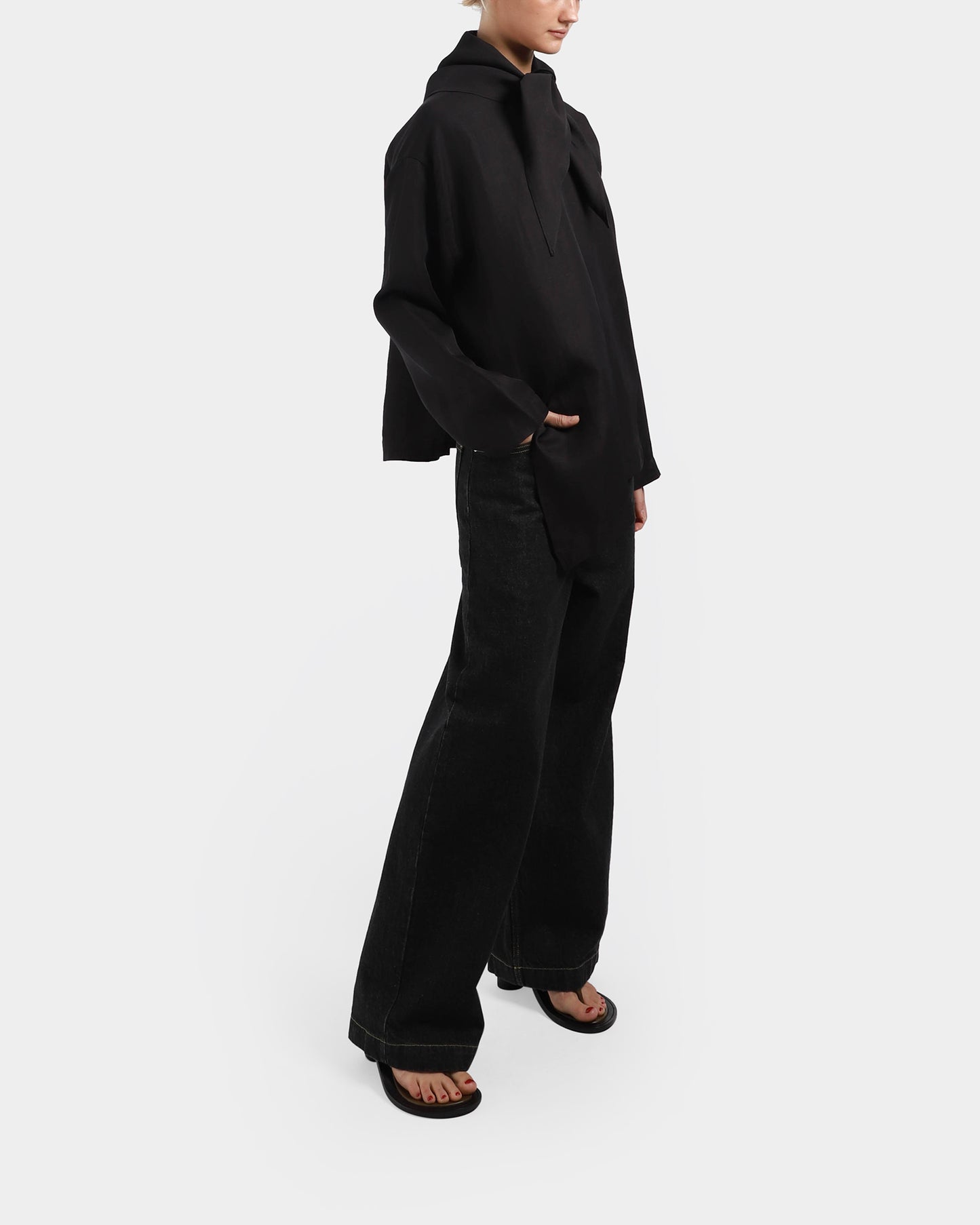 Bute Asymmetric Hem Top