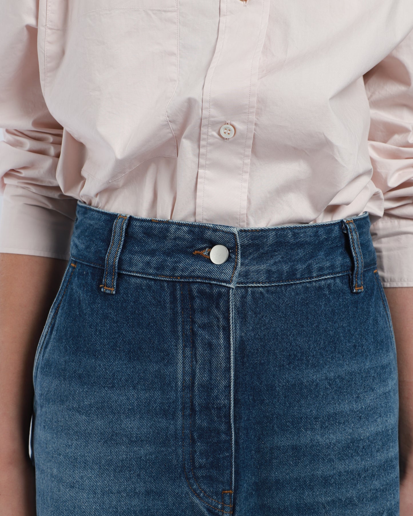 Chalco Denim Wide Crop Pants