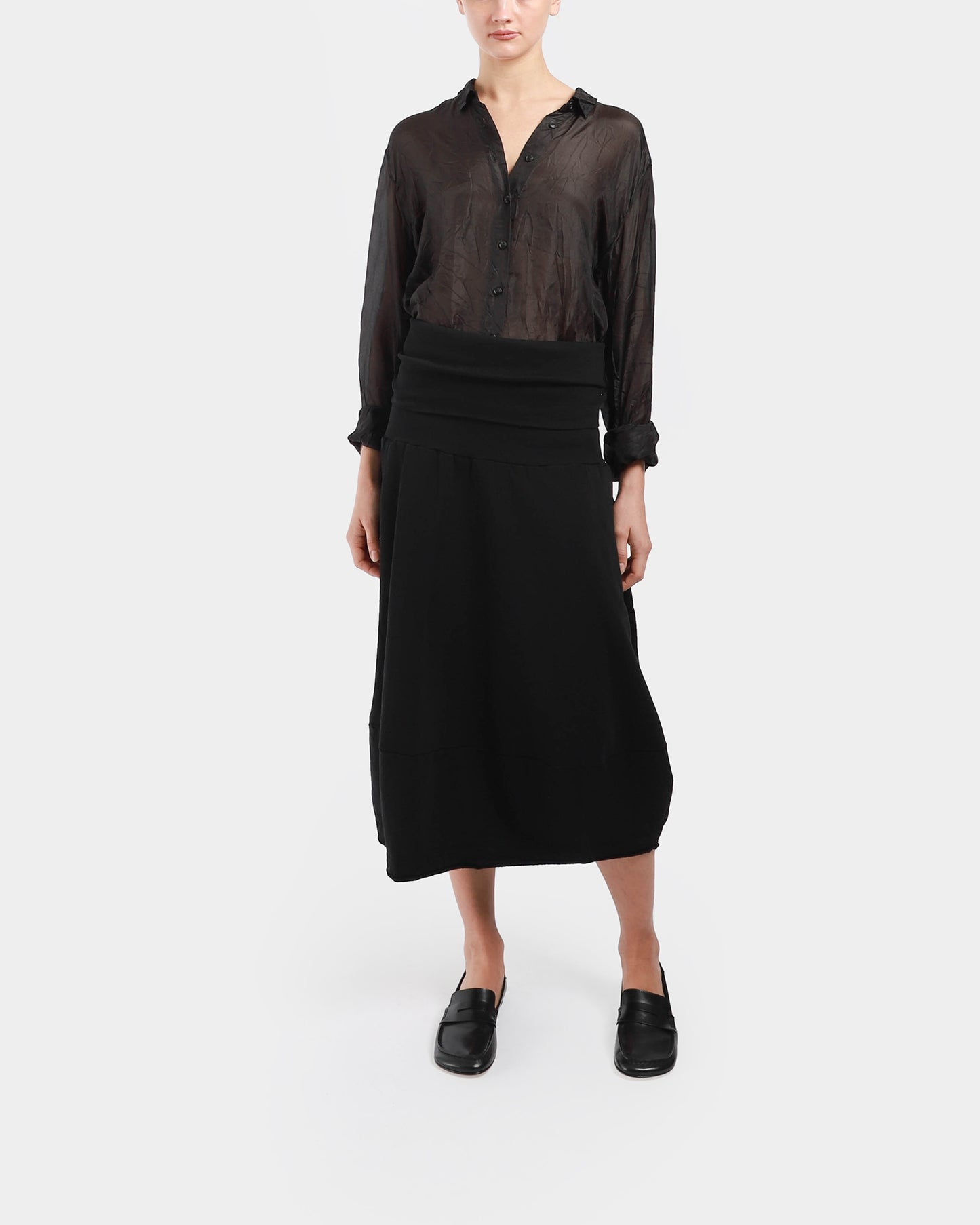 Fold Waistband Skirt