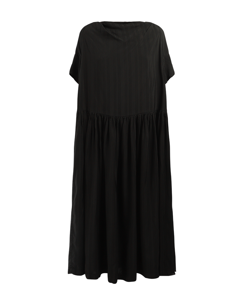 Short Sleeve Stripe Oversized Dress