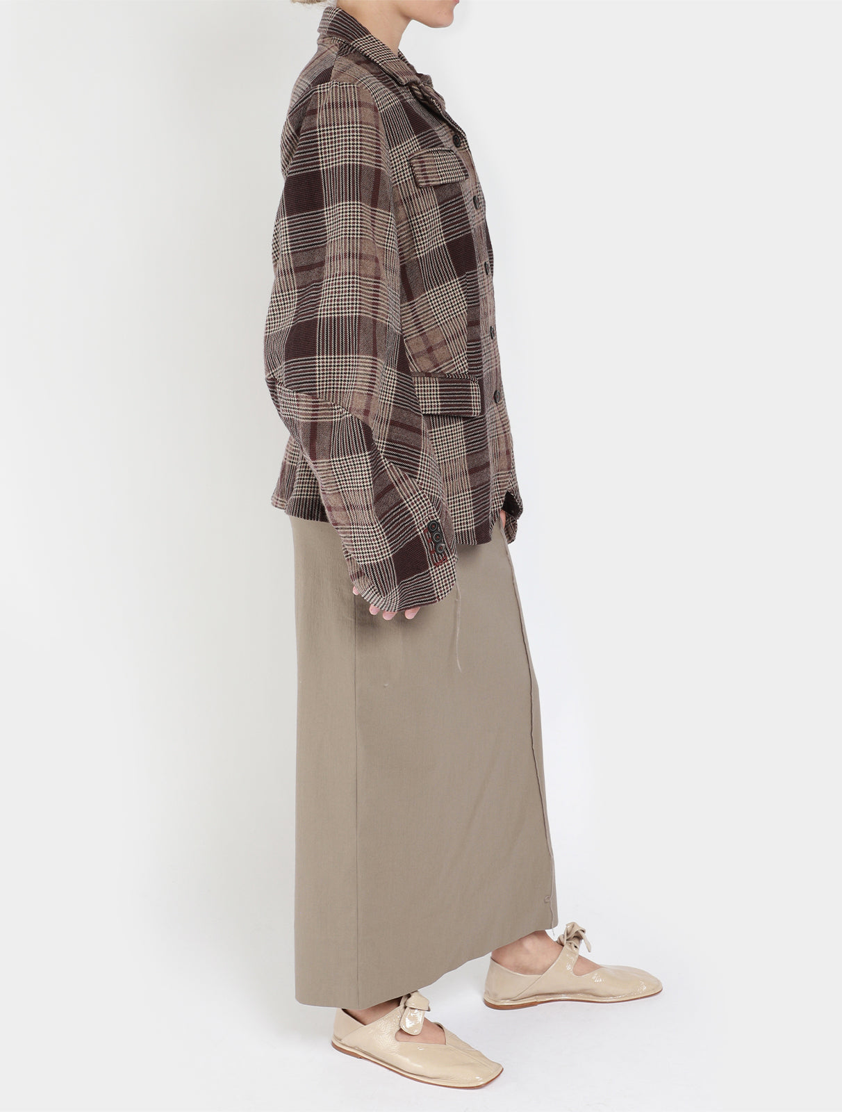 Stretch Pencil Overlock Skirt