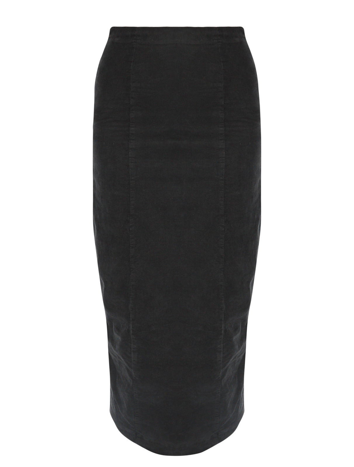 Thin Cord Stretch Pencil Skirt
