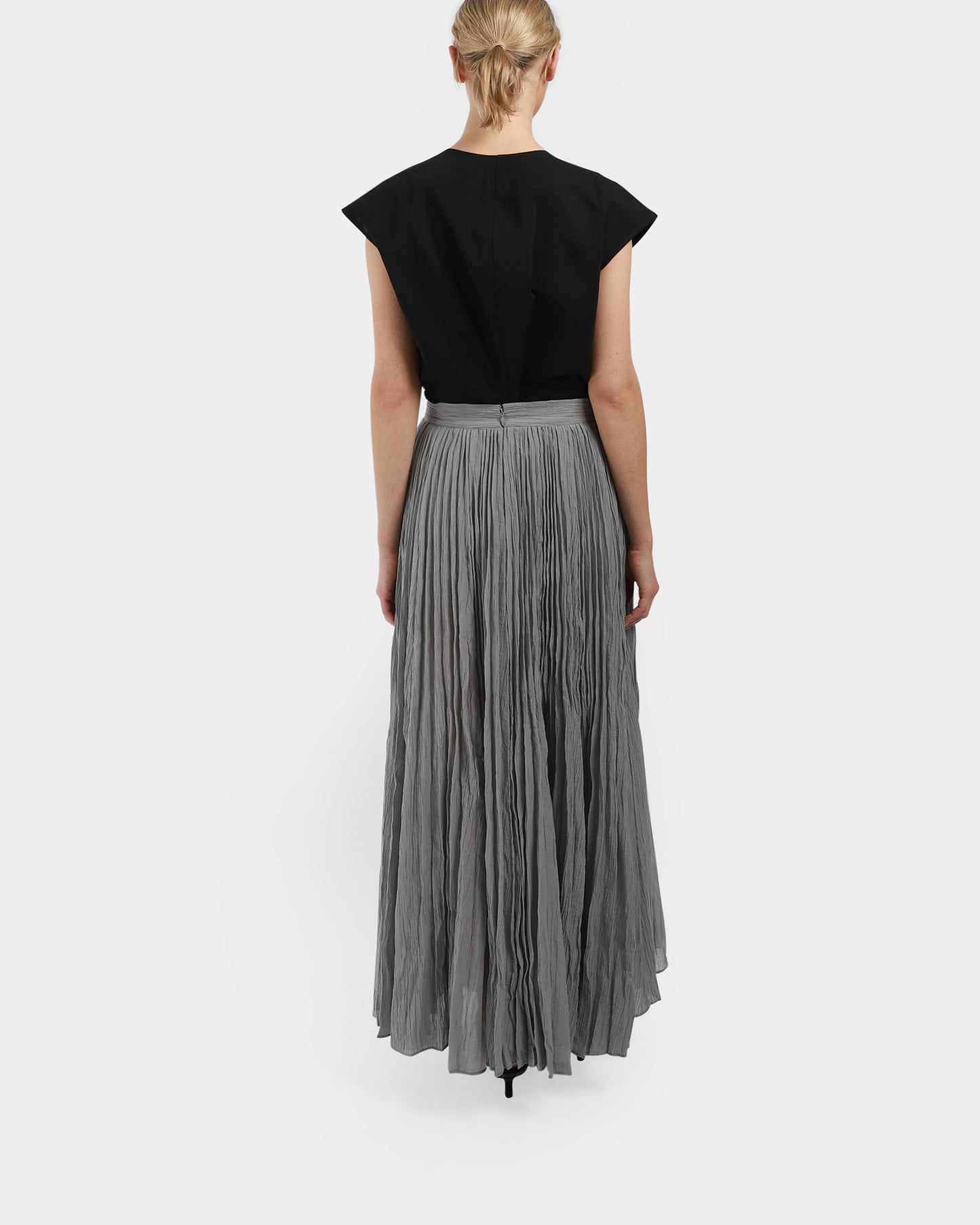 Crinkled Plisse Skirt