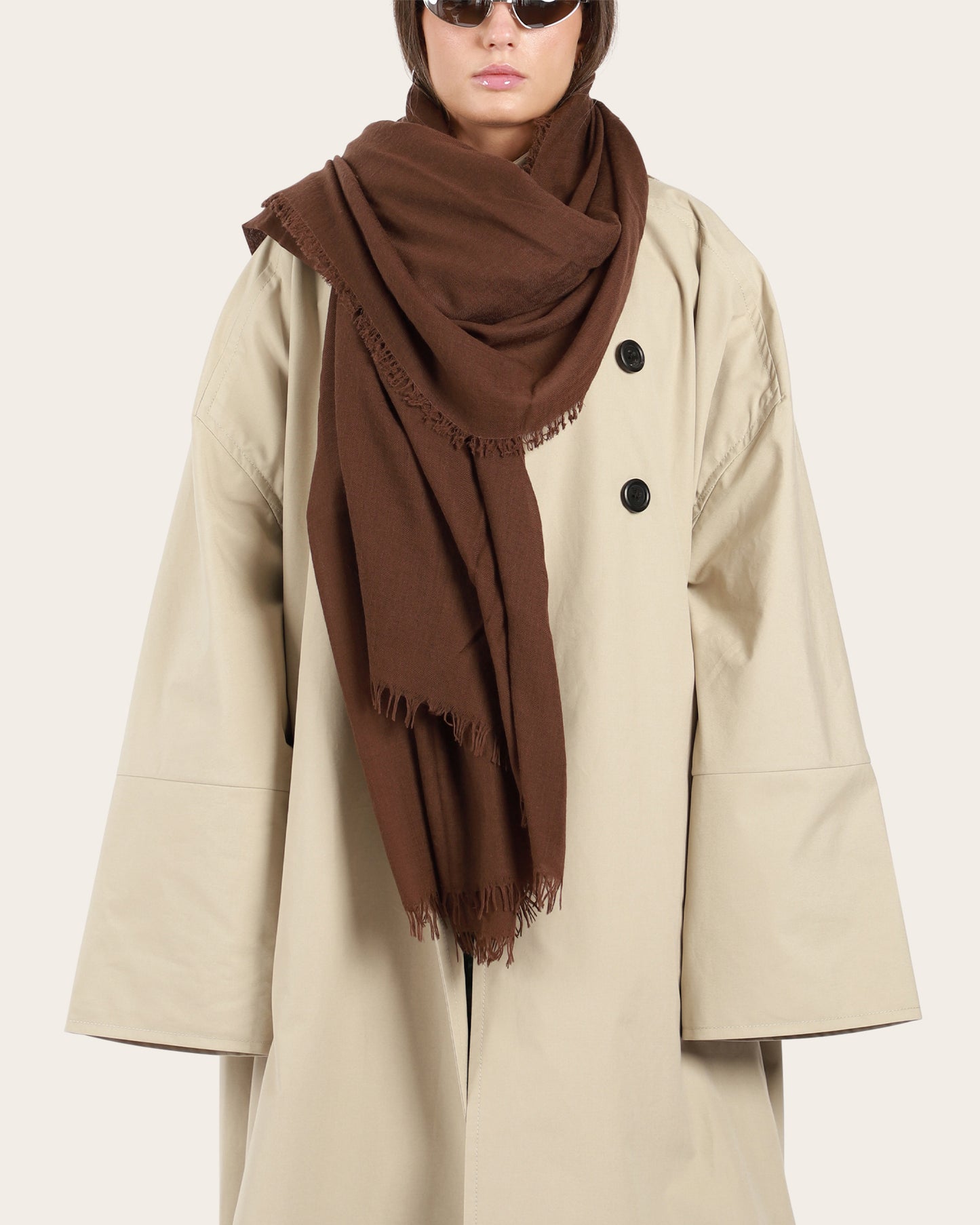 Light Wool Blanket Scarf