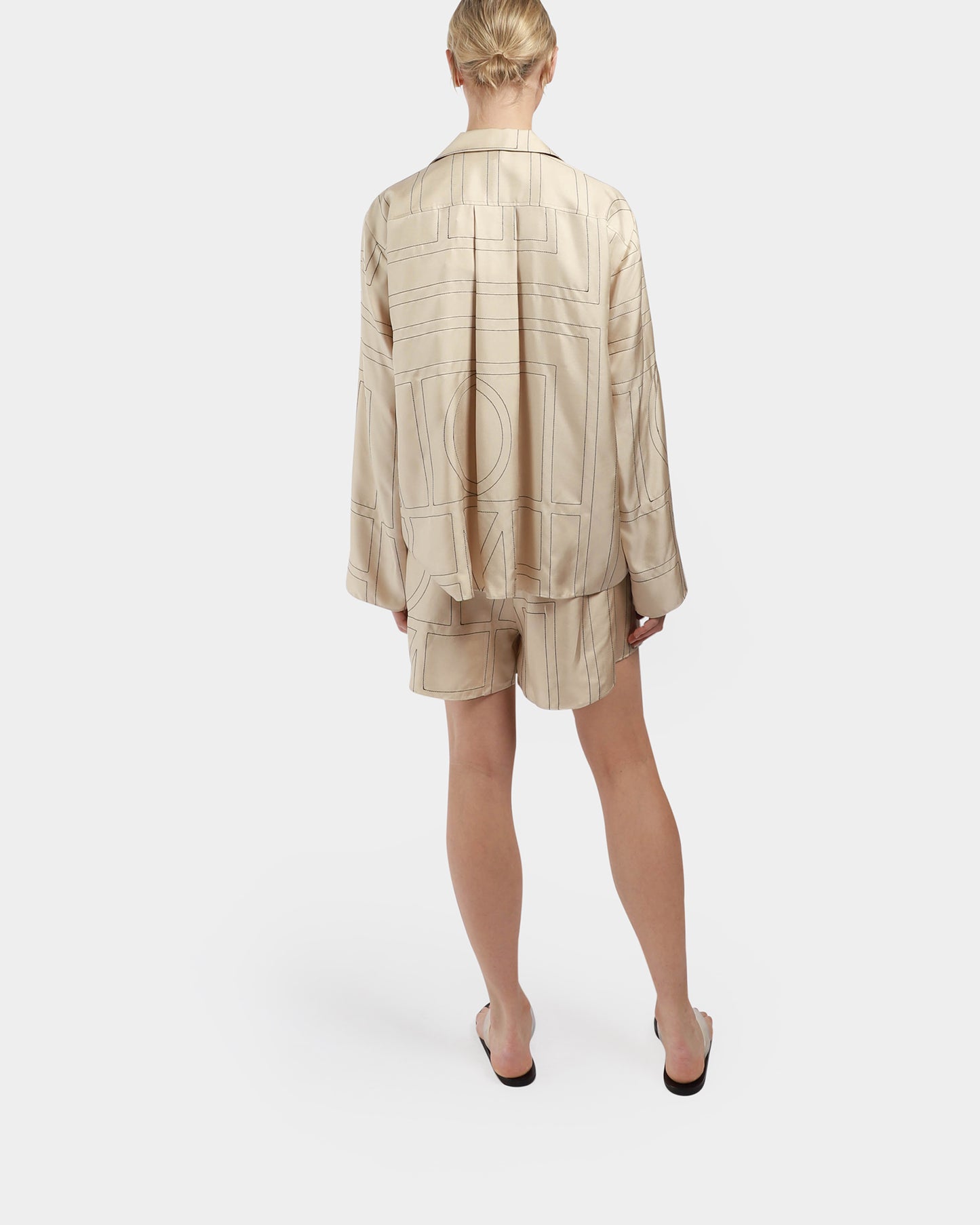 Monogram Silk Pj Shorts