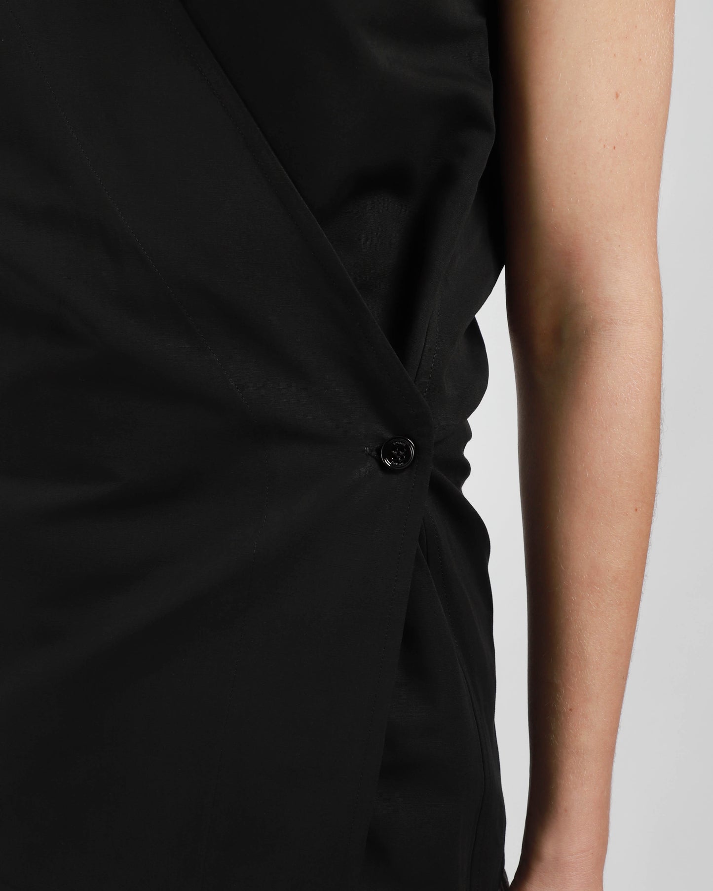Short-Sleeve Wrap Blouse