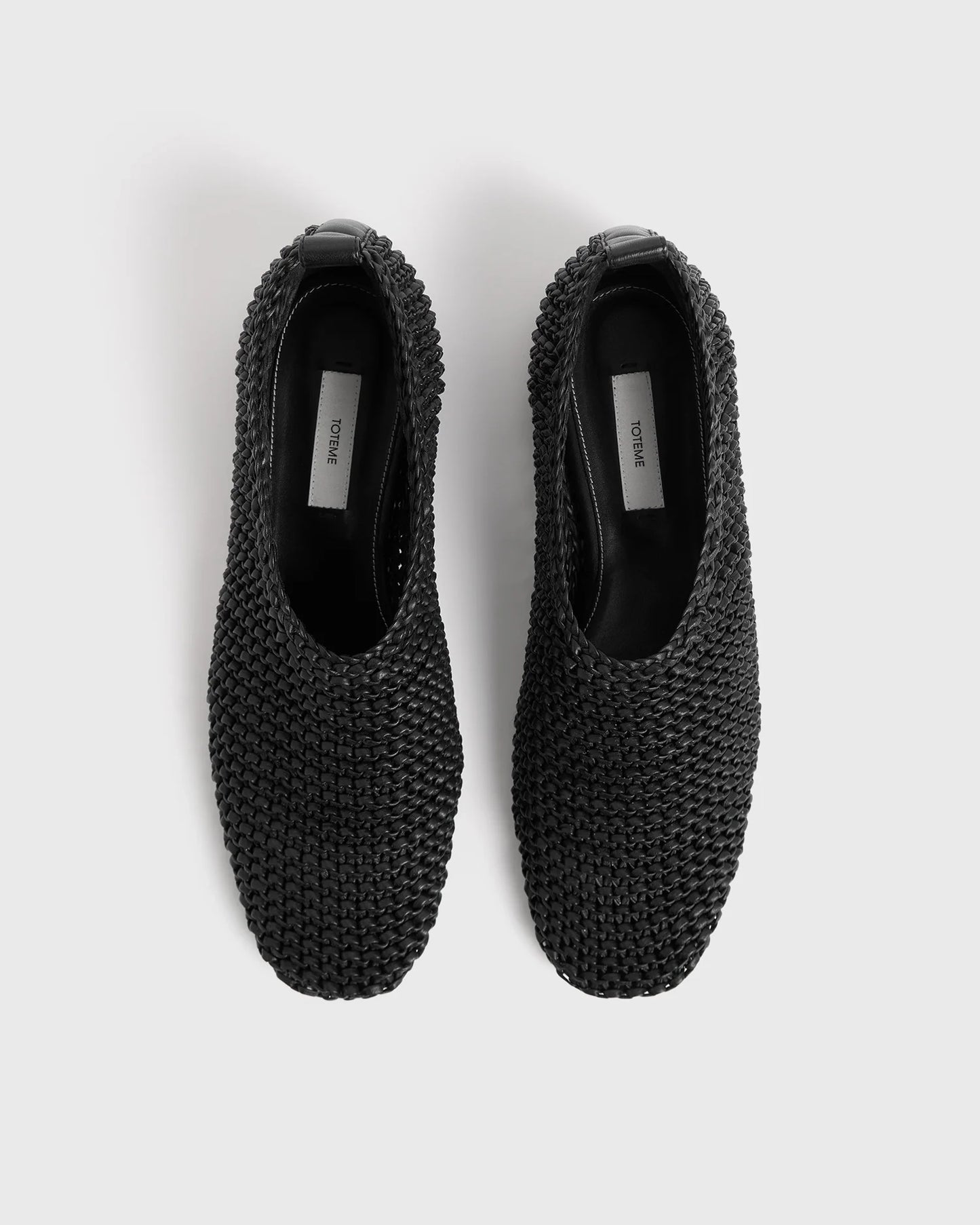 Woven Leather Ballerinas