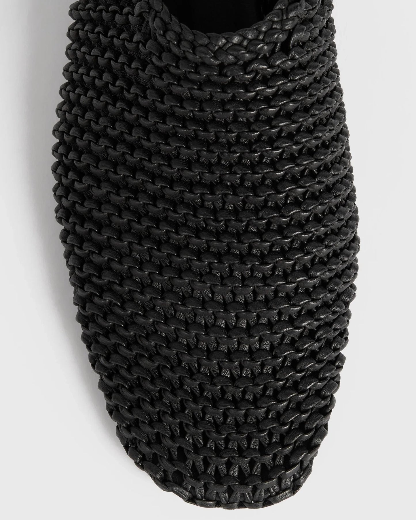 Woven Leather Ballerinas