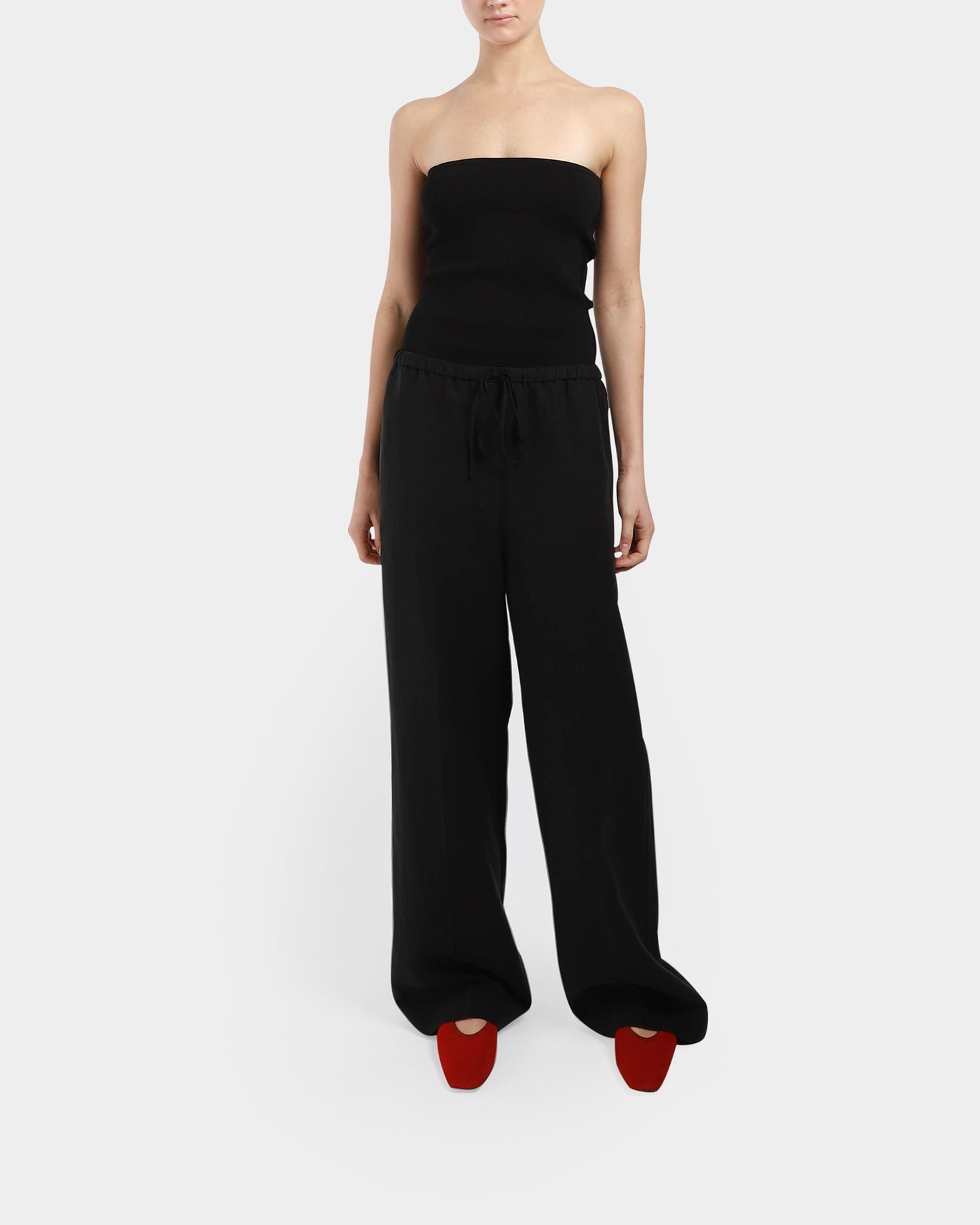 Fluid Drawstring Trousers