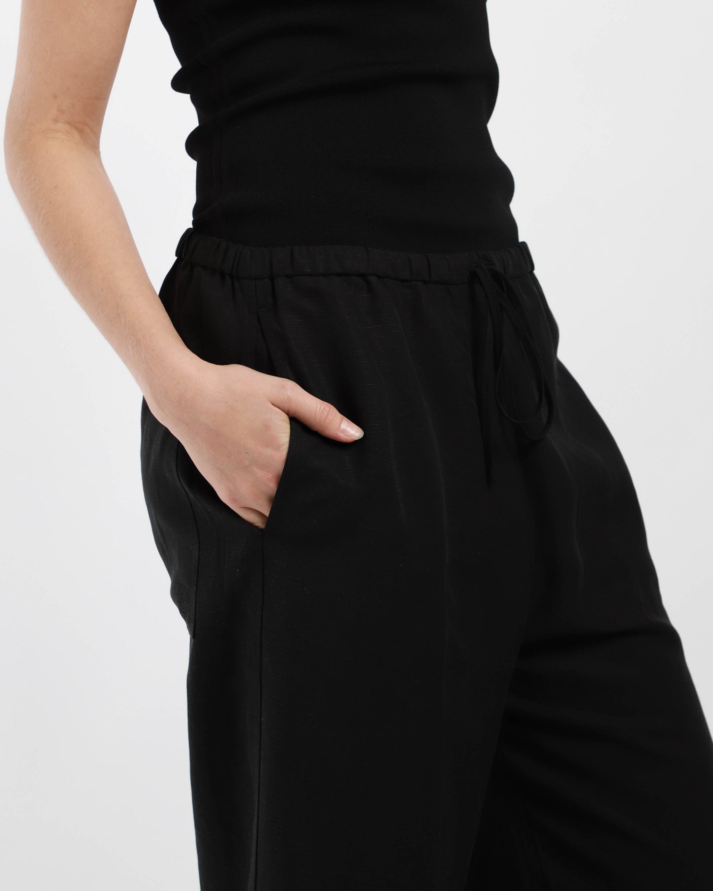 Fluid Drawstring Trousers