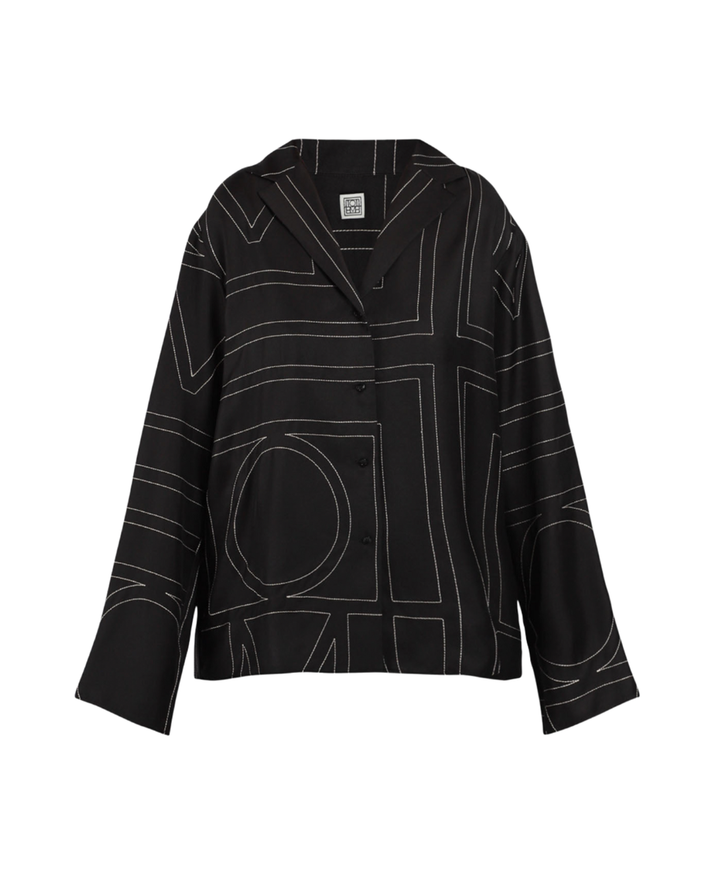 Monogram Silk PJ Top