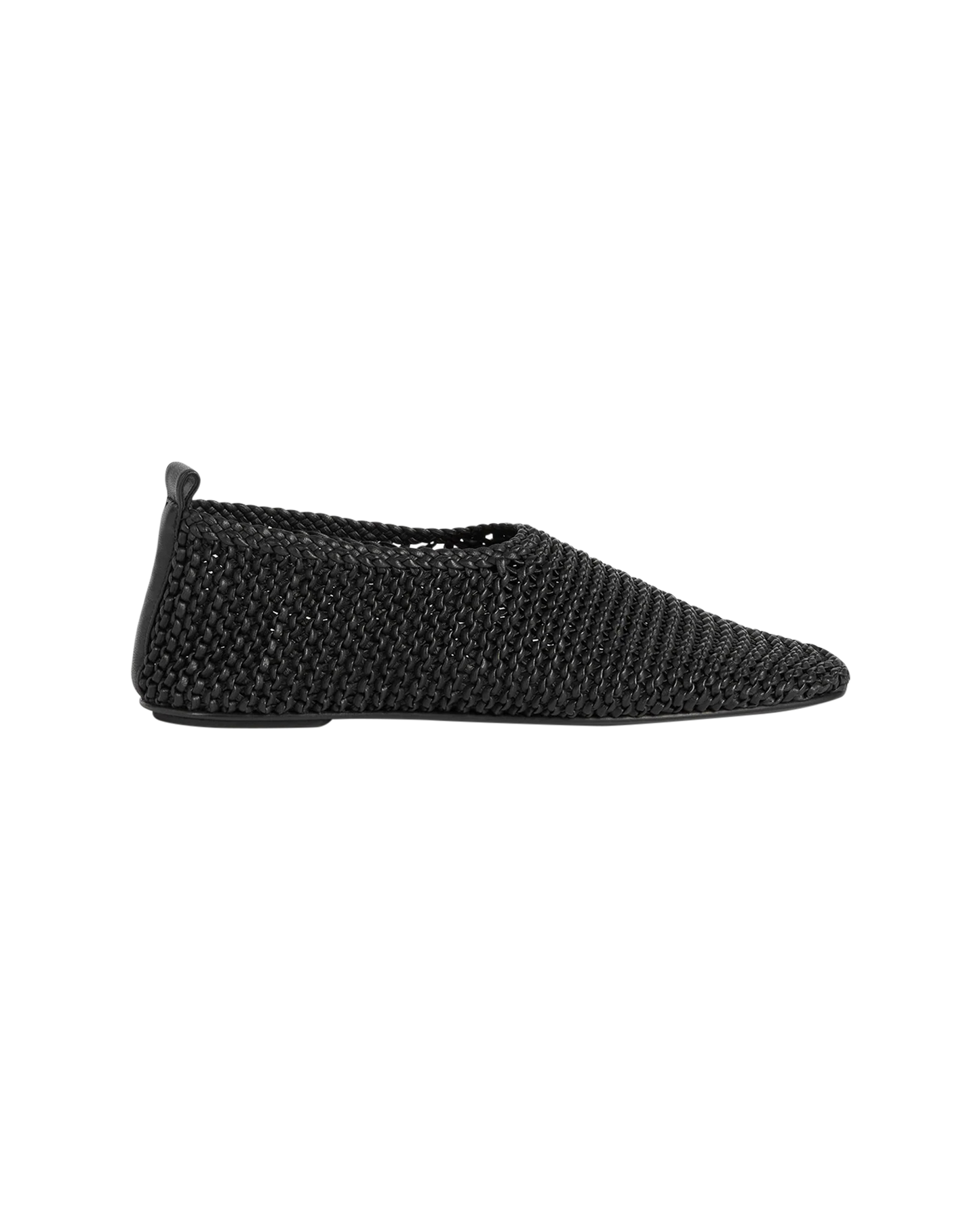 Woven Leather Ballerinas