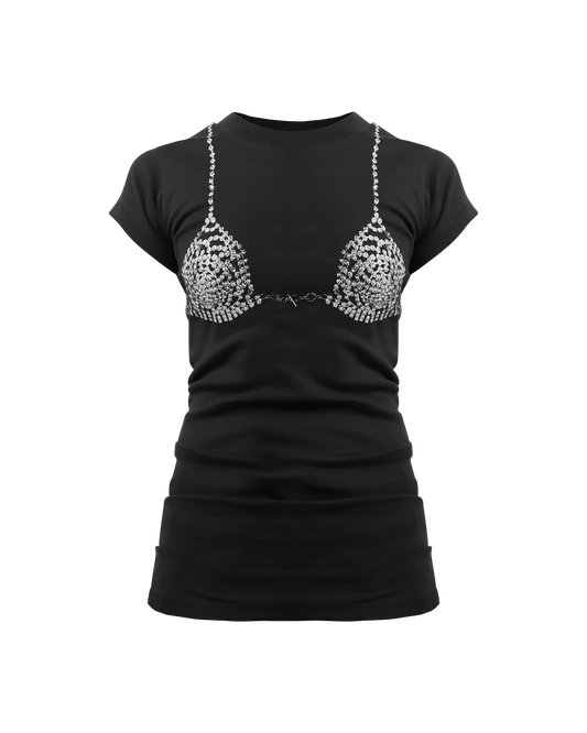 Embellished Bra T-Shirt