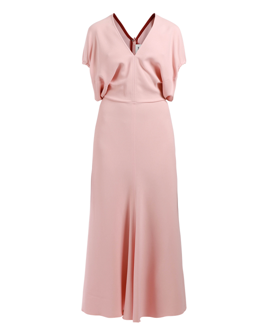 Blouson Detail Midi Dress