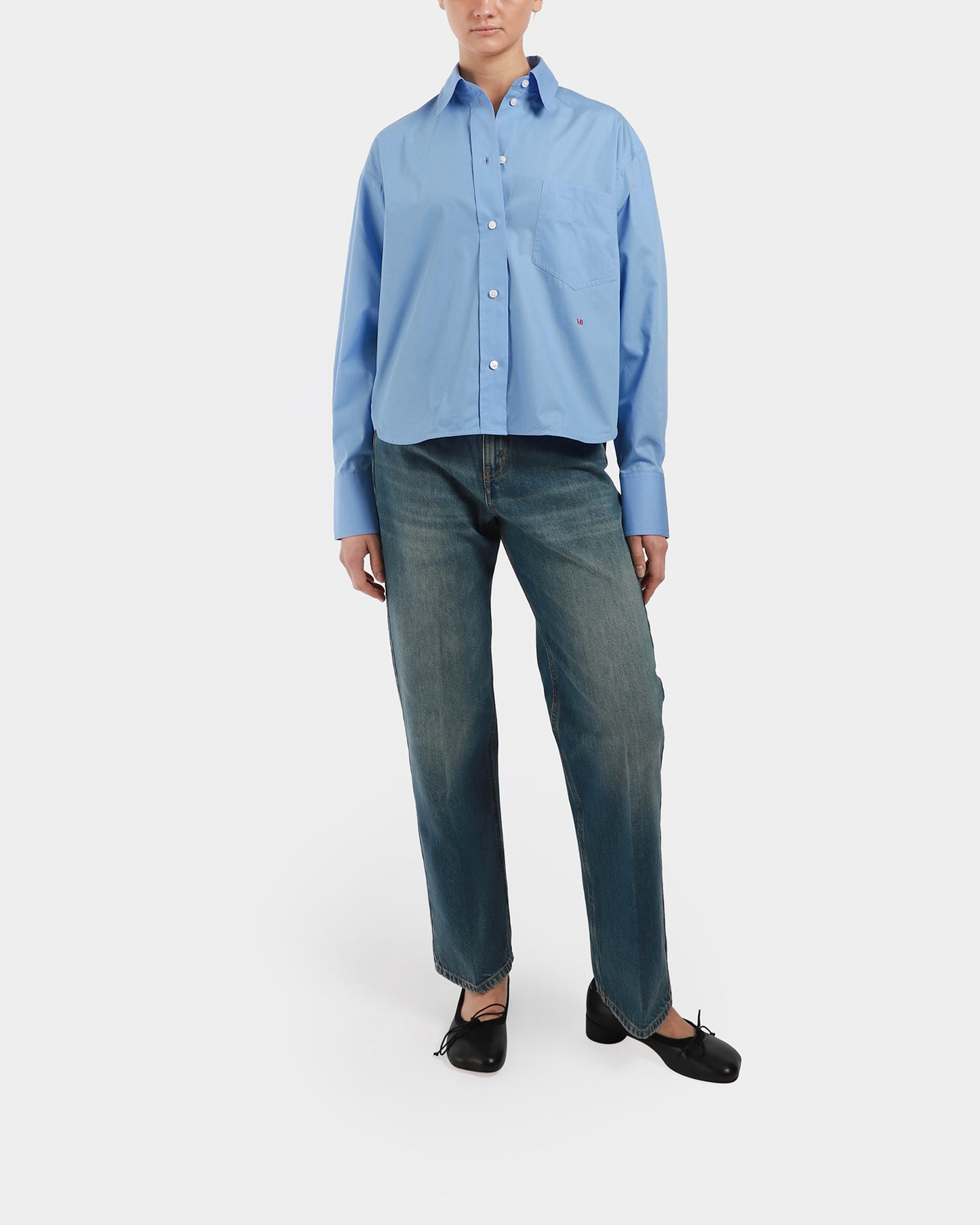Cropped Long Sleeve Shirt
