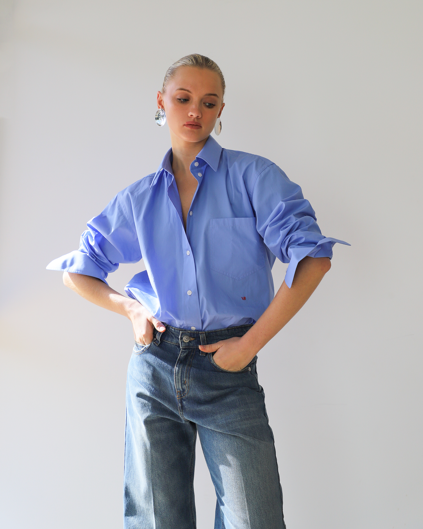 Cropped Long Sleeve Shirt