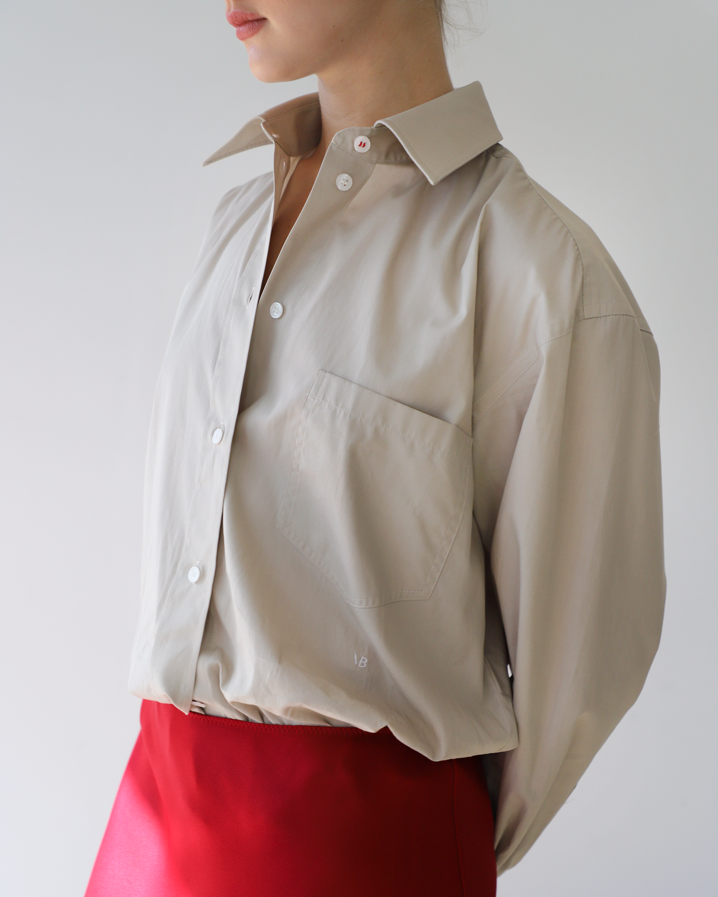 Cropped Long Sleeve Shirt
