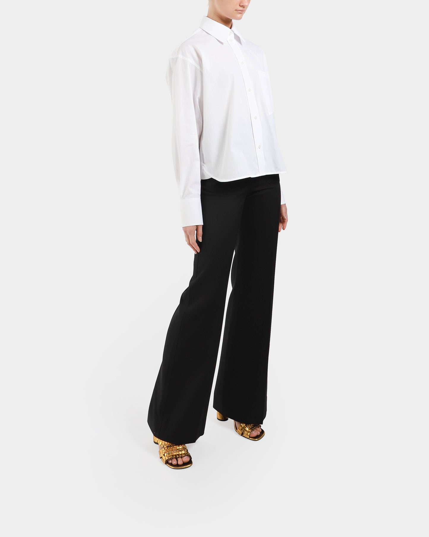 Cropped Long Sleeve Shirt