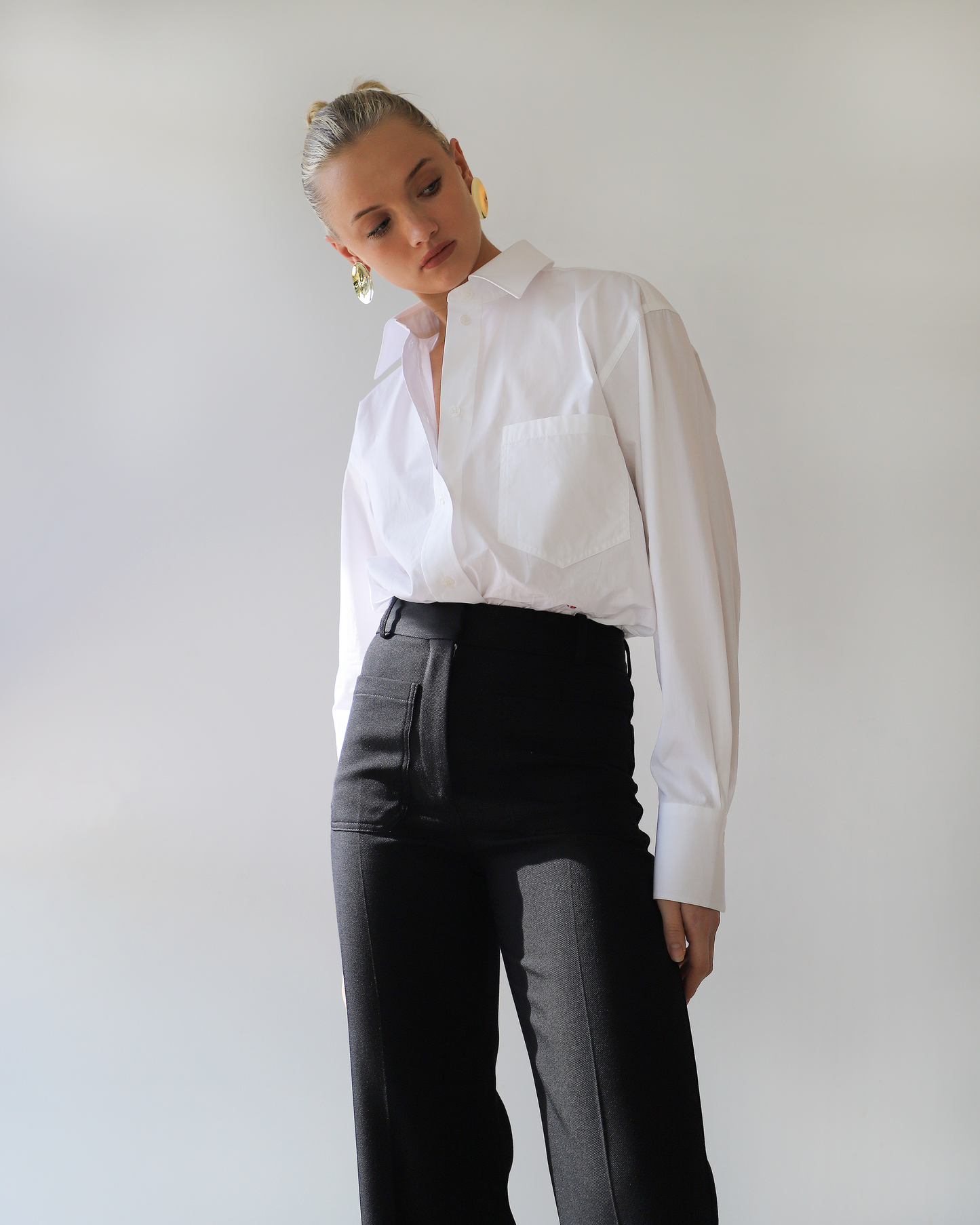 Cropped Long Sleeve Shirt