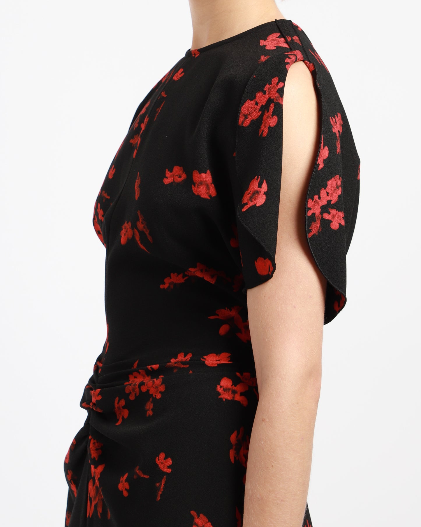 Gathered Waist Midi Dress