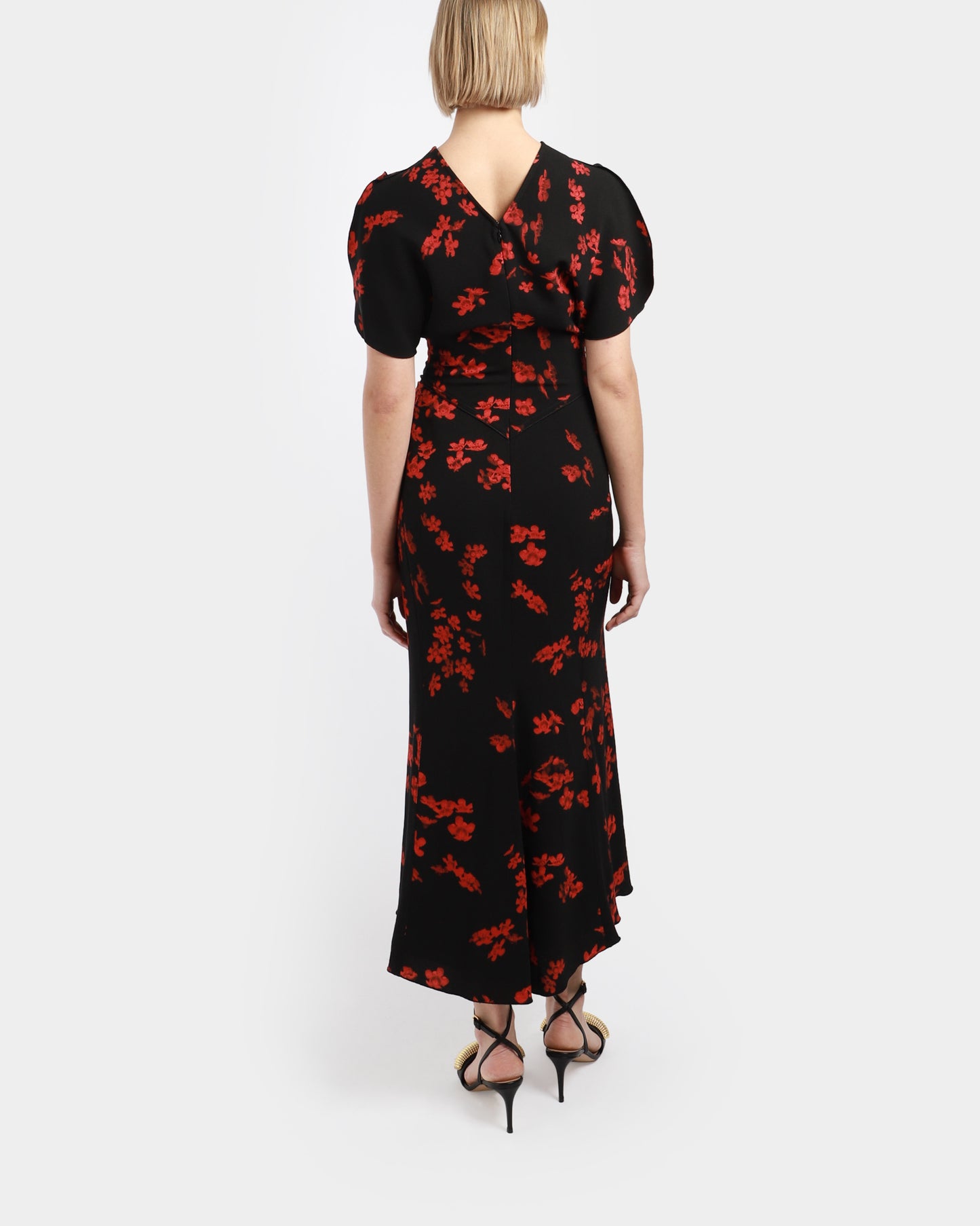 Gathered Waist Midi Dress