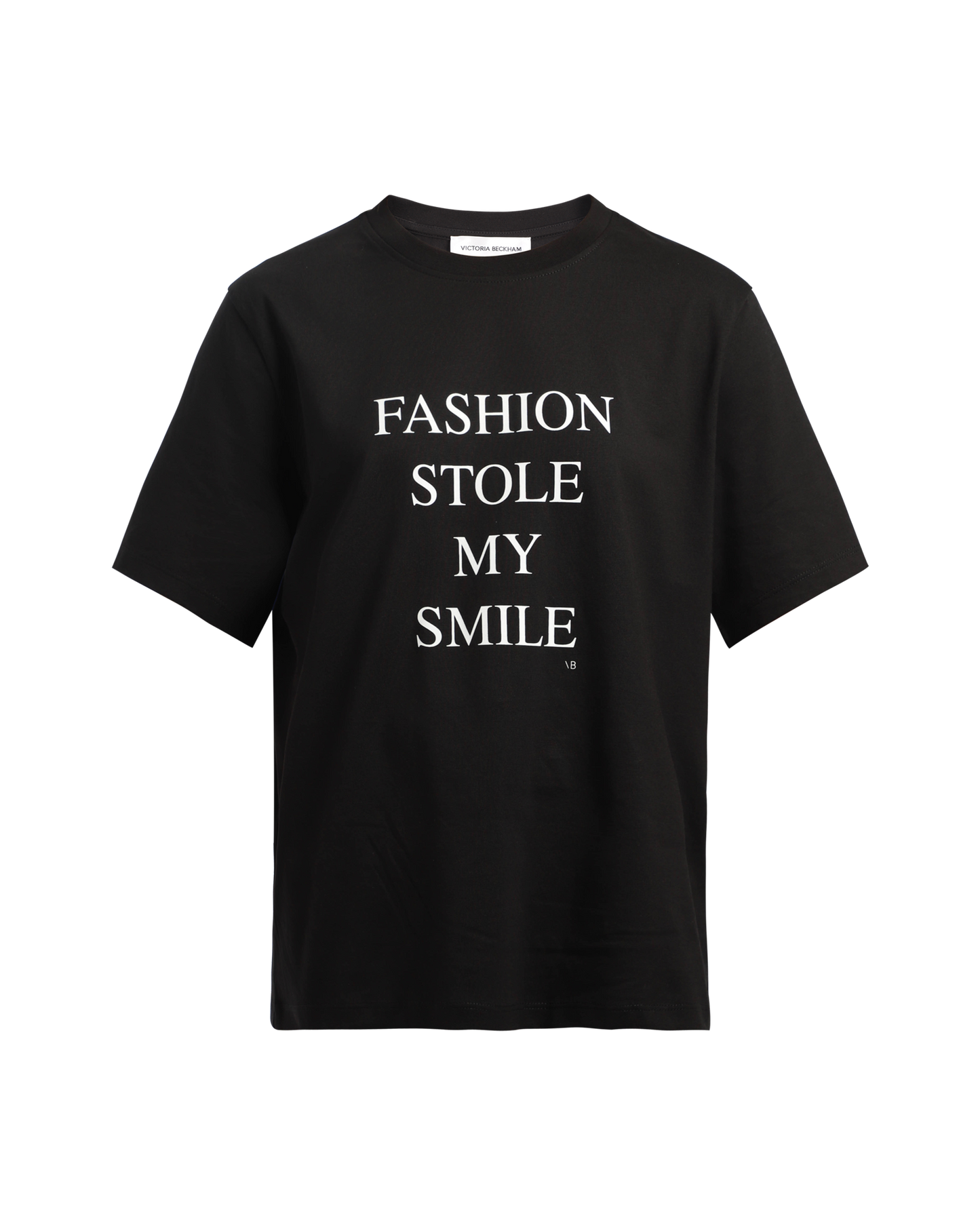 Slogan Tee 'Fashion Stole My Smile'