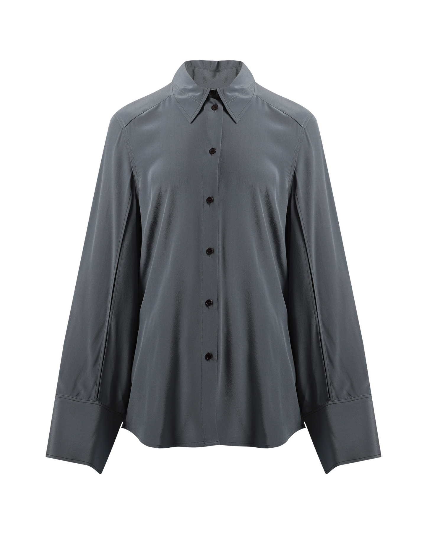 Split Sleeve Fitted Shirt