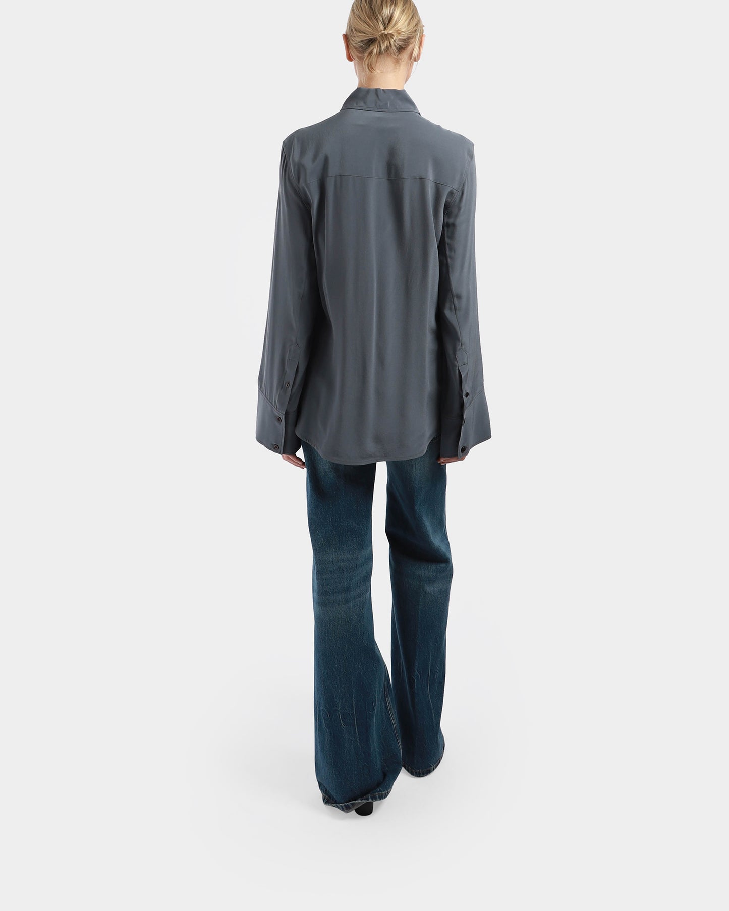 Split Sleeve Fitted Shirt