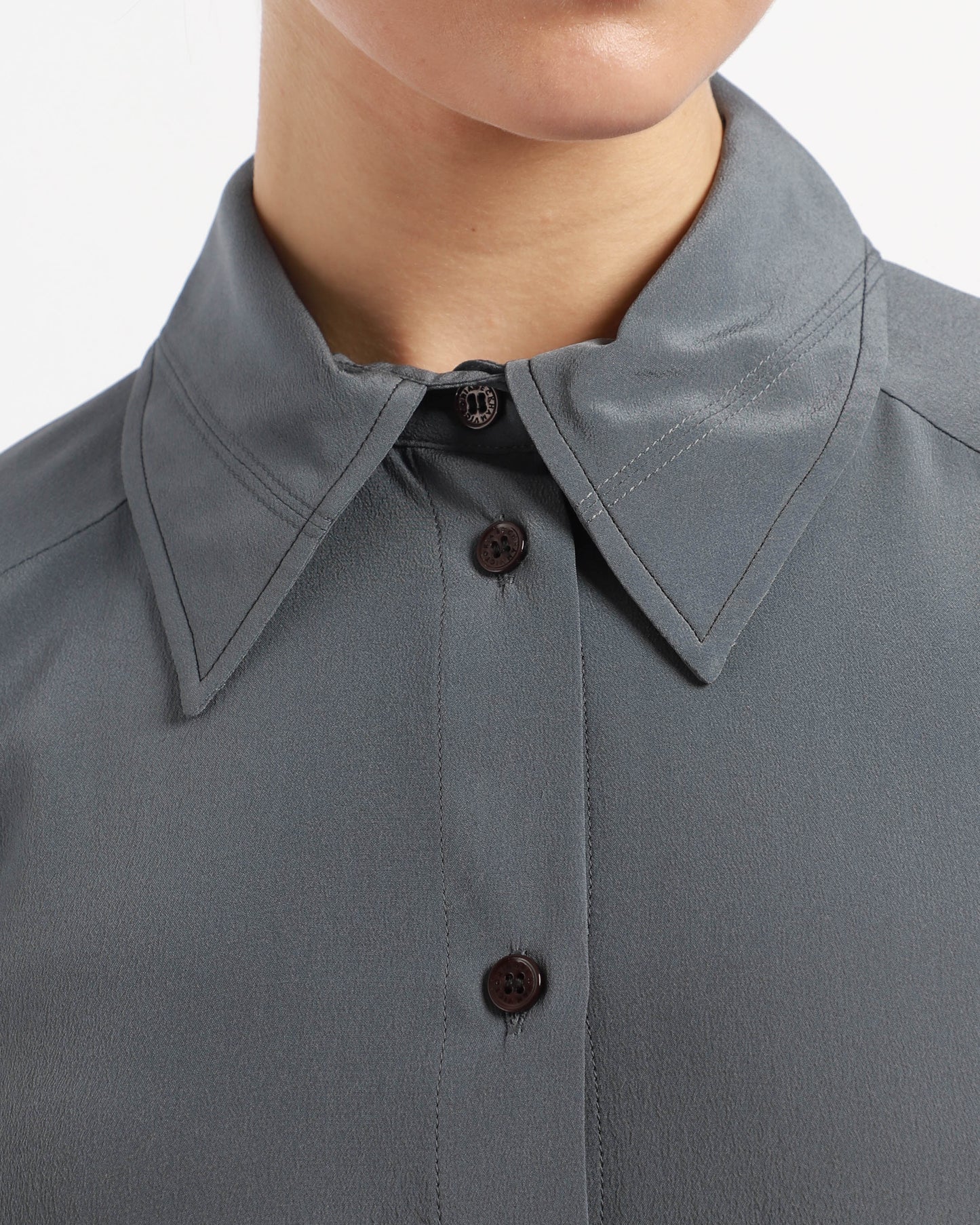 Split Sleeve Fitted Shirt