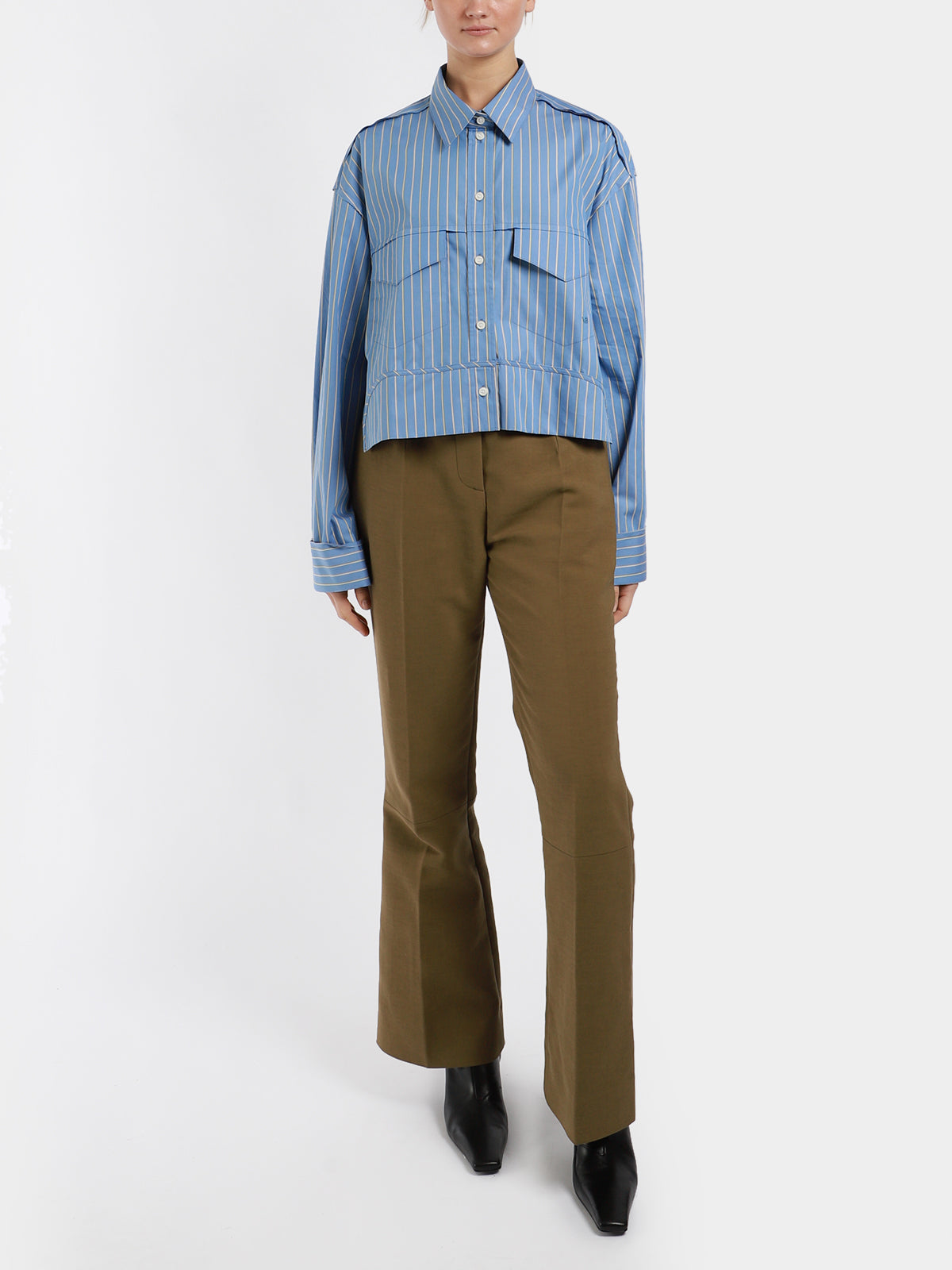 Cropped Kick Trousers