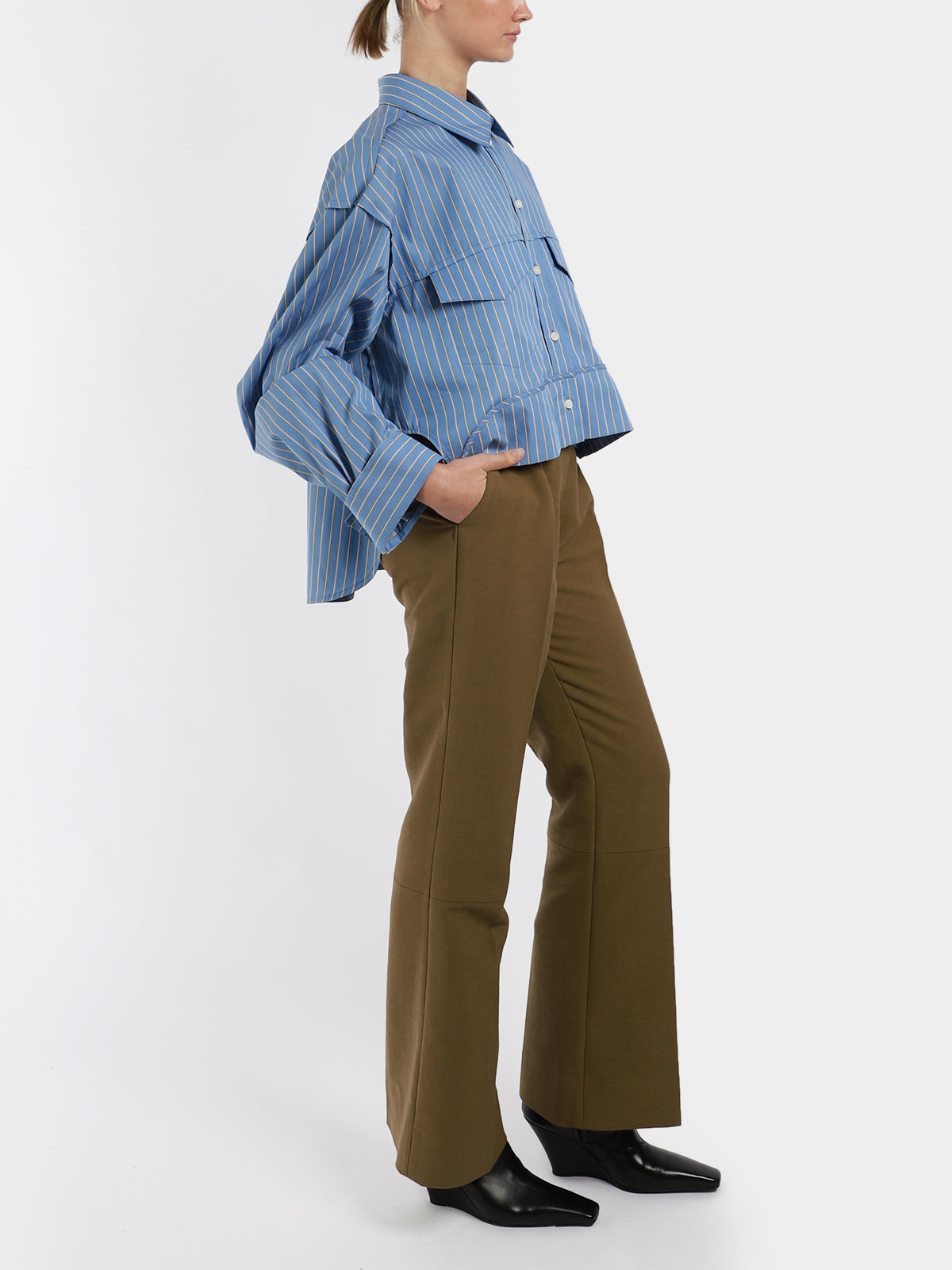 Cropped Kick Trousers
