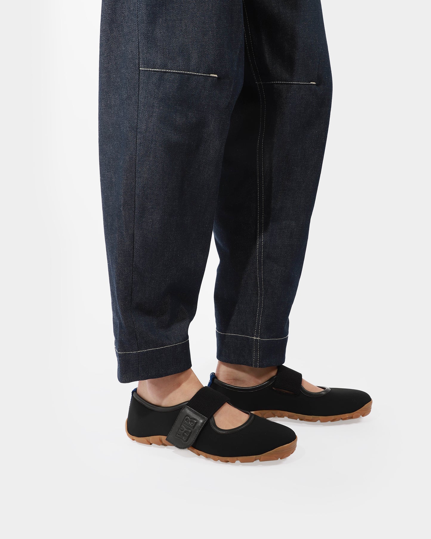 Neoprene Mary Jane Flats