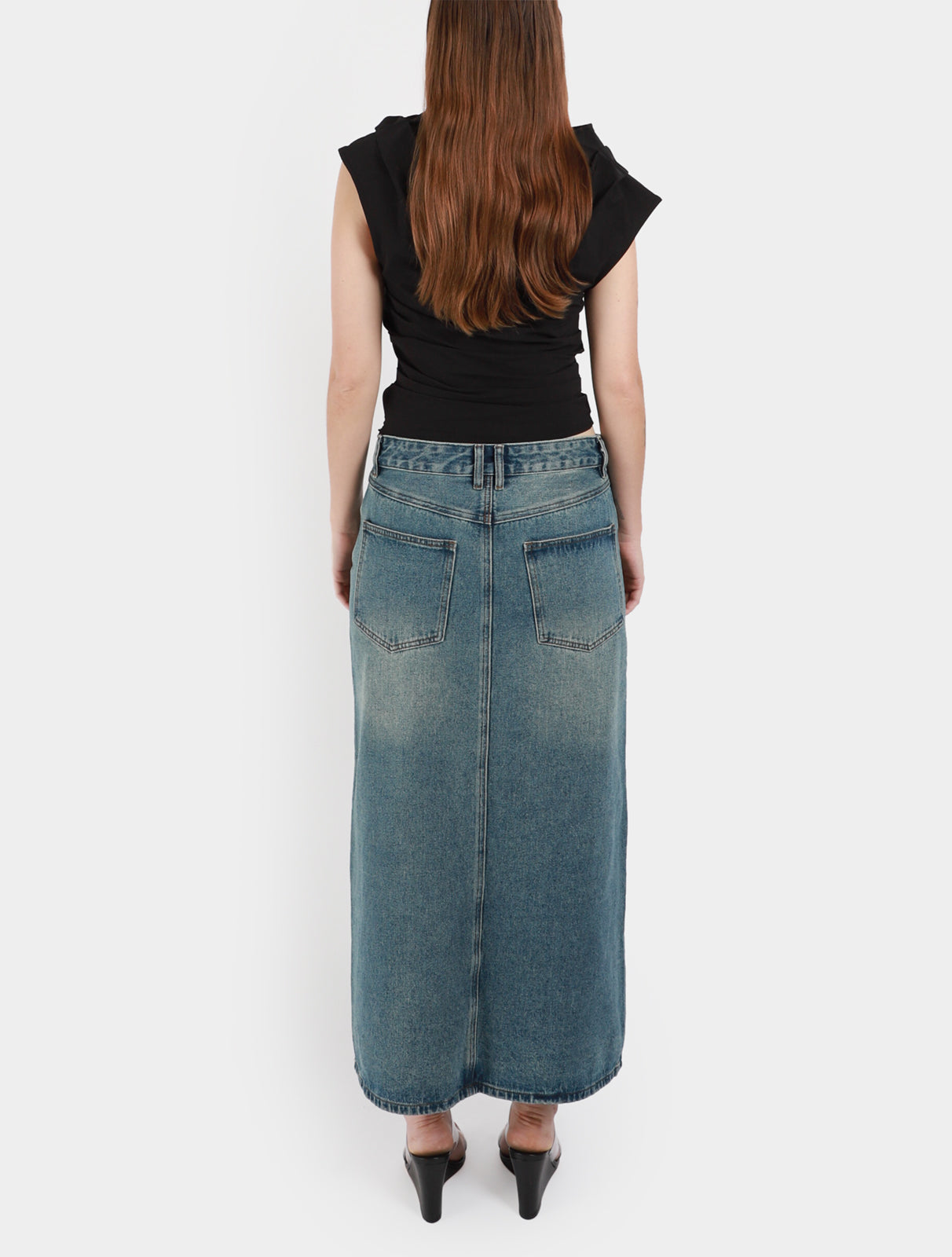 Denim Maxi Skirt