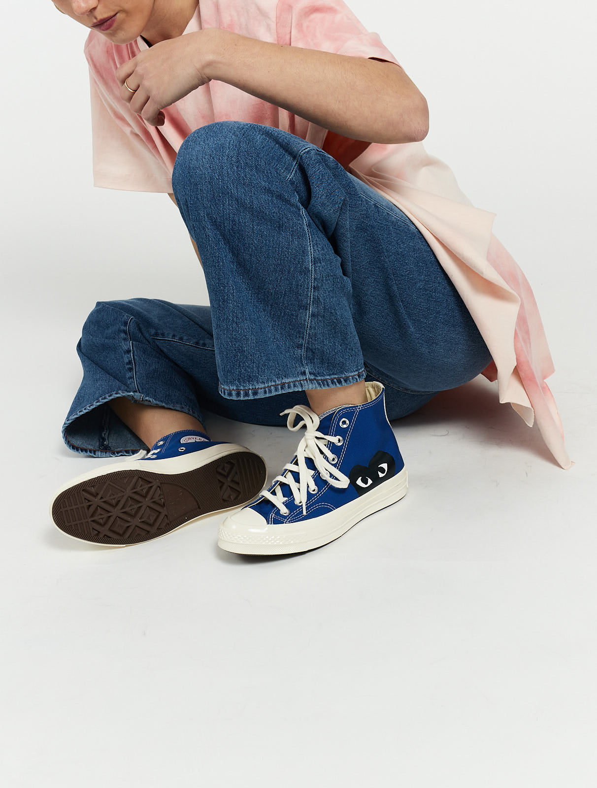 PLAY X Converse Chuck Taylor Black Heart Hi Top