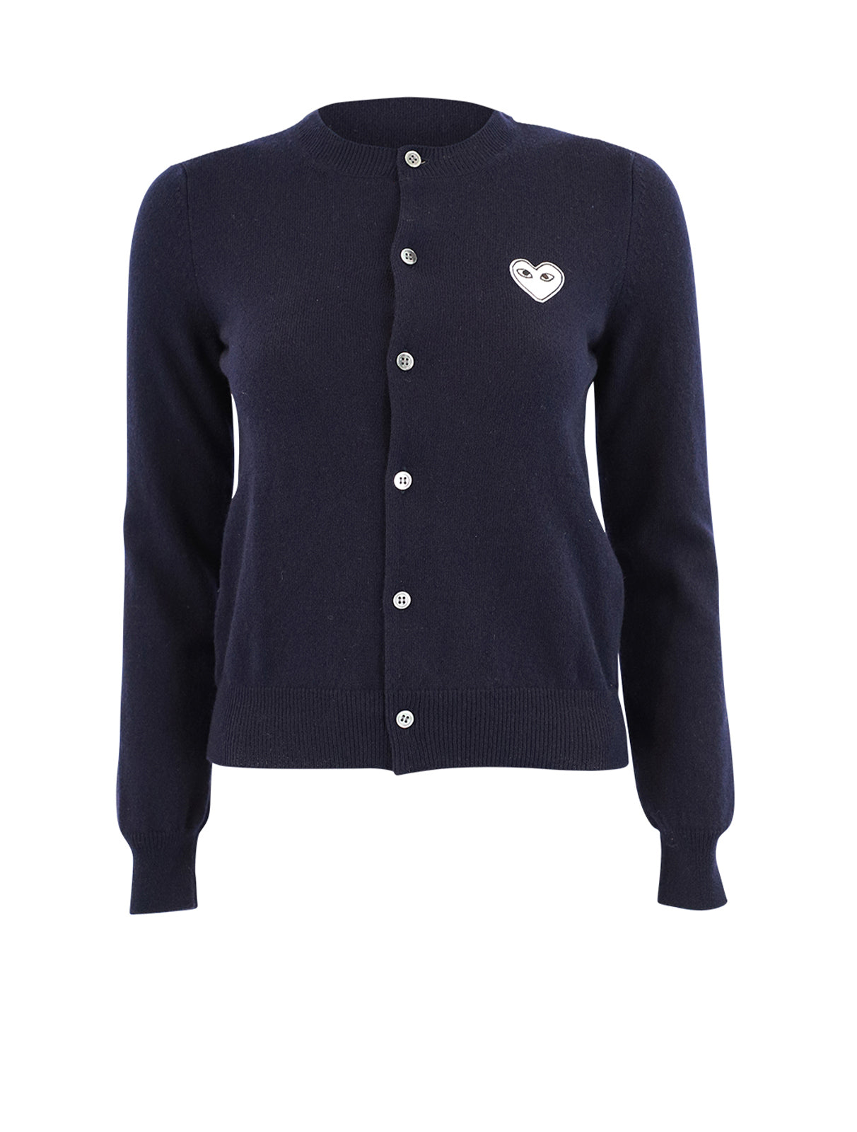 White Heart Cardigan - Navy