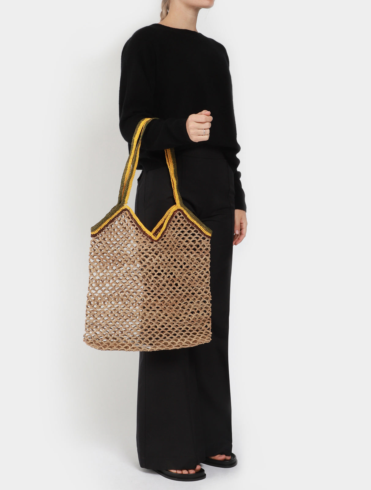 Network Raffia Bag