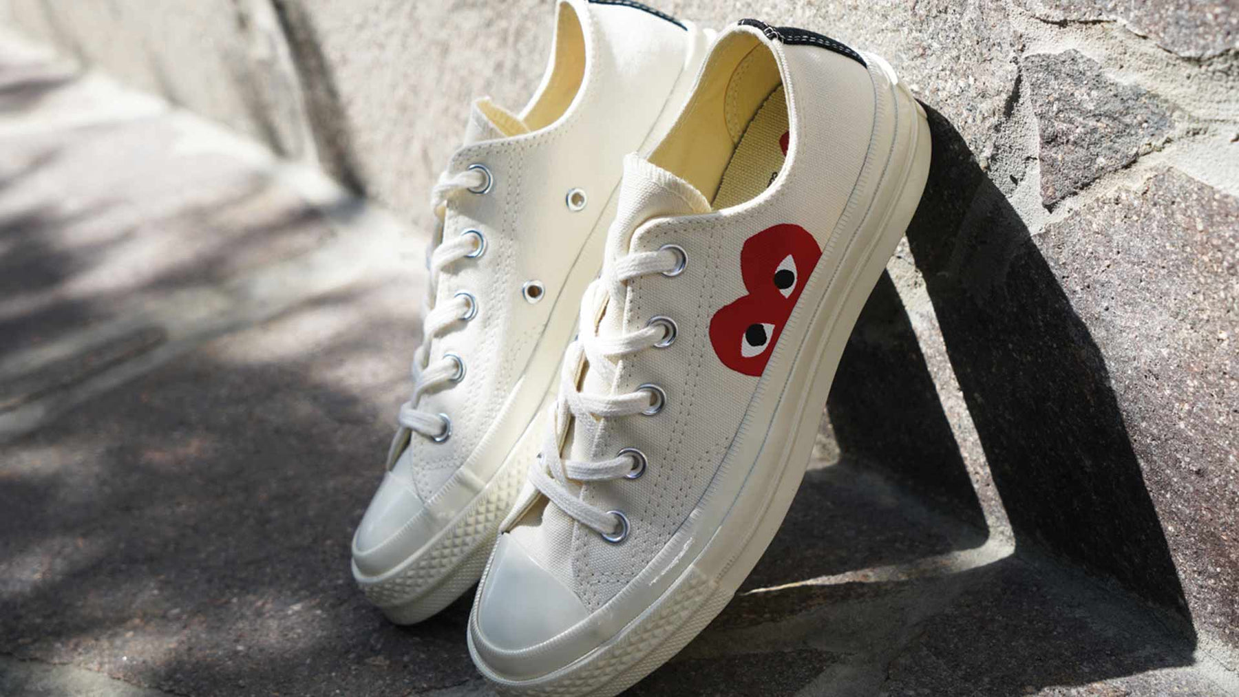 back in stock // Comme Des Garcons PLAY x Converse Sneakers