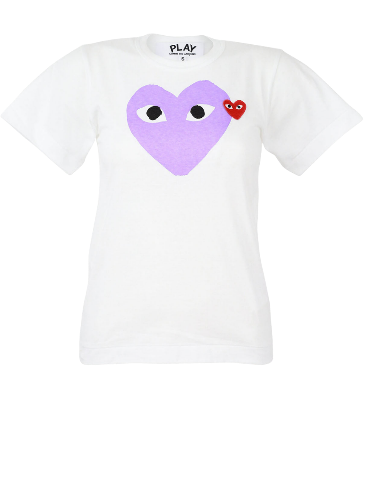 Purple Print Heart T-Shirt